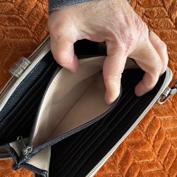 The Sak Iris Large Crossbody Wallet - Pyrite - Picture 8 of 8